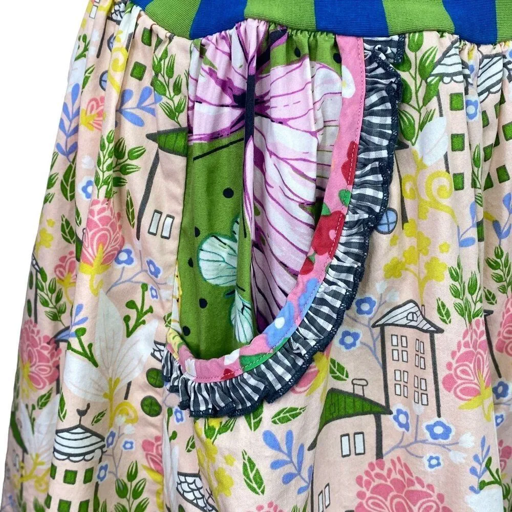 Matilda Jane Homeward Bound Mixed Print Skirt Women's Medium